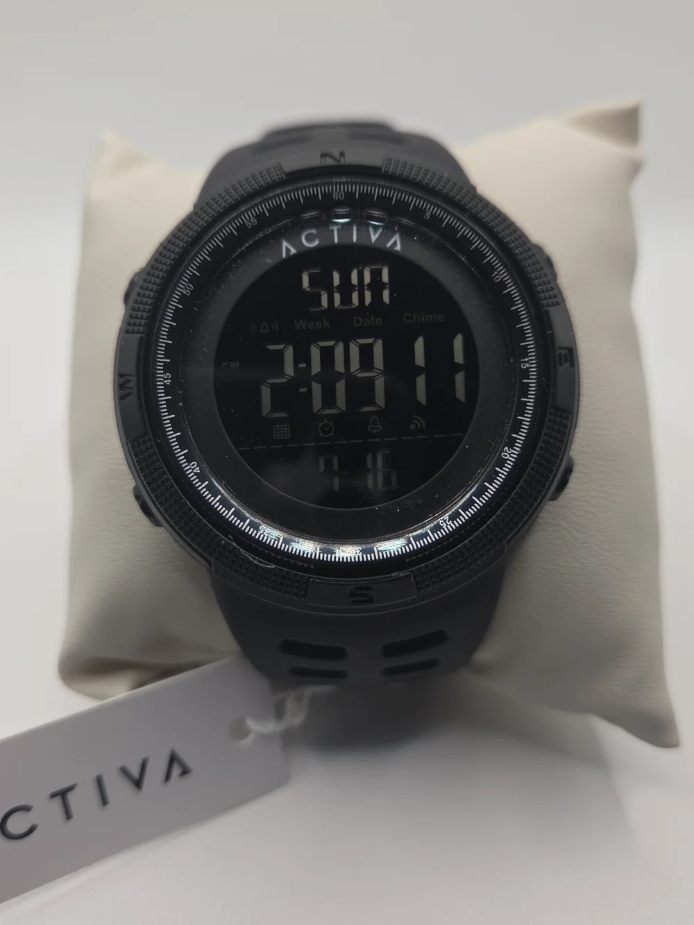 Lot of 3 Activa Digital Sport Watches Black Camo White Blue Men's New